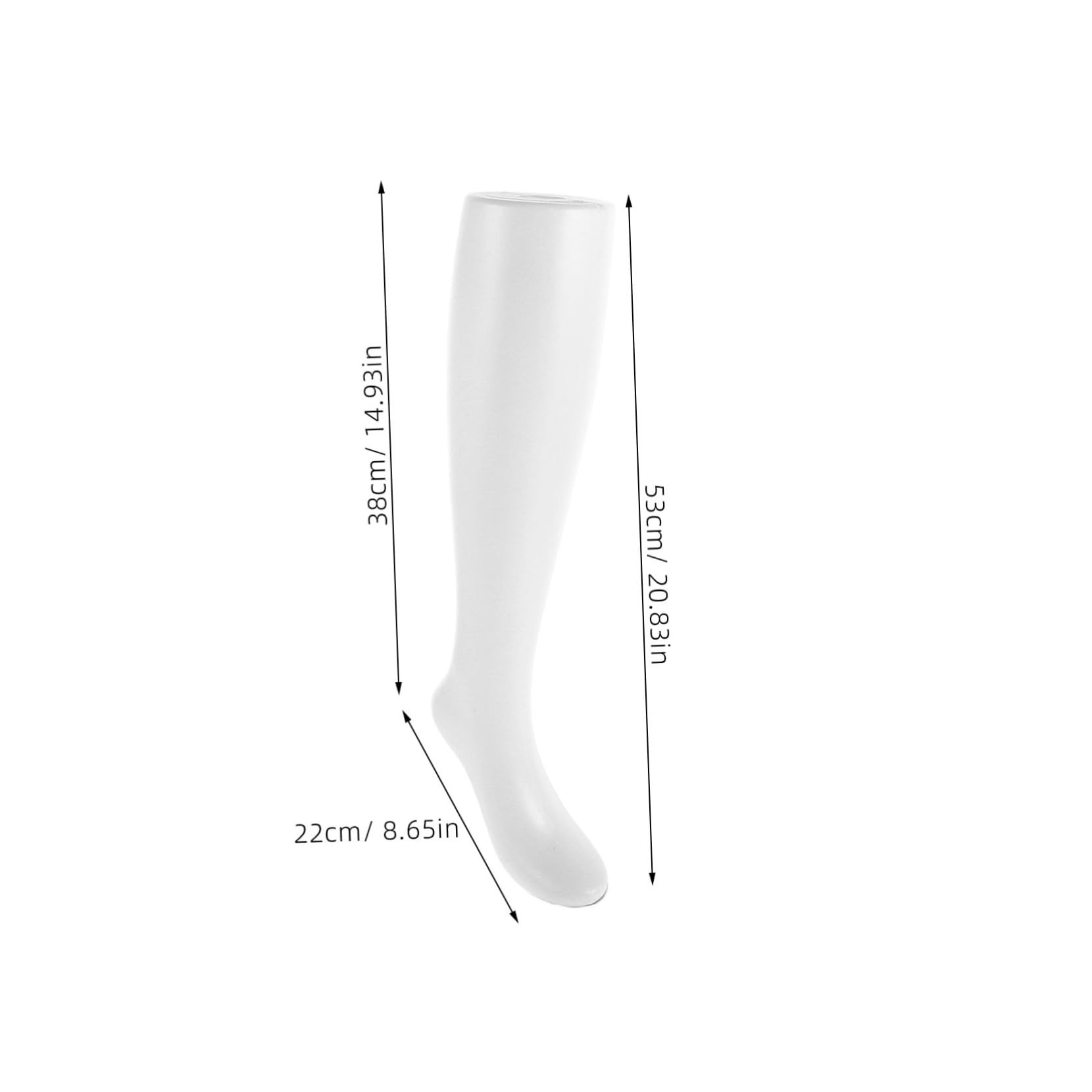 IMIKEYA Stehende Damen-socken-präsentationspuppe Realistisches Schaufenstermodell Für Mittelhohe Strümpfe Stabiles Design Für Einzelhandel