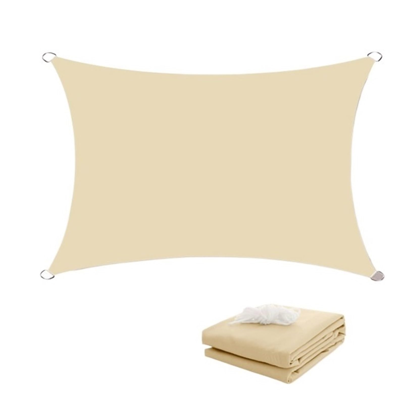 Auvent rectangulaire imperméable et protection UV en toile pour jardin et terrasse