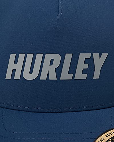 Hurley Men's Baseball Cap - Canyon Curved Brim Hat, Size One Size, Blue Force #TOP4