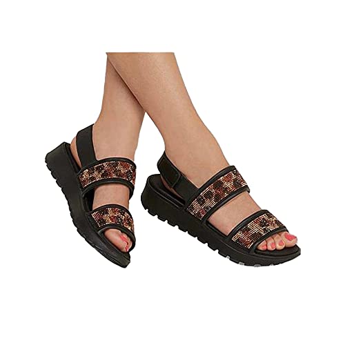 Skechers Boy's Foamies Wave Blast Wedge Sandal, Black, 9