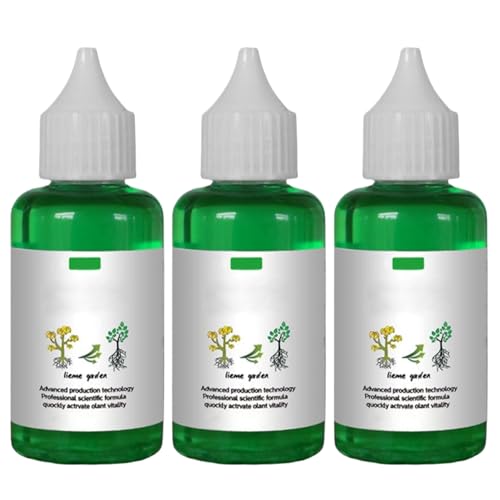 Stimulateur de racines de plantes, 3 flacons de 50 ml, stimulateur de racines pour plantes et fleurs, hormone d'enracinement pour boutures, solution liquide...