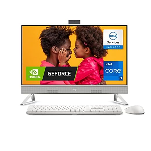 Dell Inspiron 7710 All in One - 27-inch FHD (1920 x 1080) Touchscreen Display, Intel Core i7-1255U, 32GB DDR4, 1TB SSD, NVIDIA GeForce MX550, Intel Wi-Fi 6E, Services, Windows 11 Pro - White