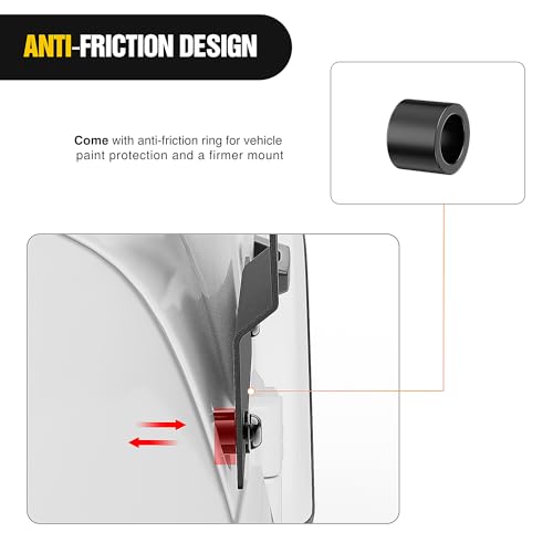 Image of Nilight 2PCS Cowl Pillar Windshield Mounting Brackets for Offroad LED Light Pod Work Light for 2018 2019 2020 2021 2022 2023 2024 2025 2026 Wrangler JL JLU Gladiator JT
