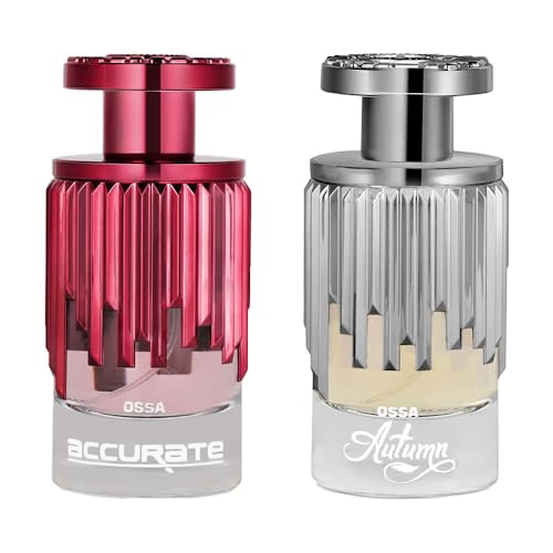 Image of Ossa Accurate & Autumn Eau De Parfum For Men & Women with Fruity Notes, 2x100ML with Fruity and Fresh & Notes| Long lasting Fragrance Best Gift for Your Loved One (Pack of 2)