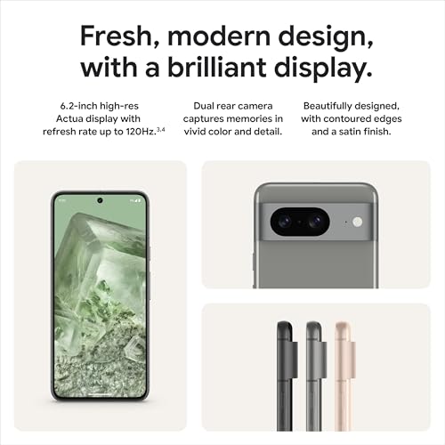 Image of Google Pixel 8 (Renewed Premium) - Unlocked Android Smartphone with Advanced Pixel Camera, 24-Hour Battery, and Powerful Security - Obsidian - 128 GB