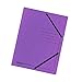 Produktbild Original Falken Premium Einschlagmappe. Made in Germany. Juris-Mappe aus extra starkem Colorspan-Karton mit 3 Innenklappen und 2 Gummizügen DIN A4 violett für Büro und Schule