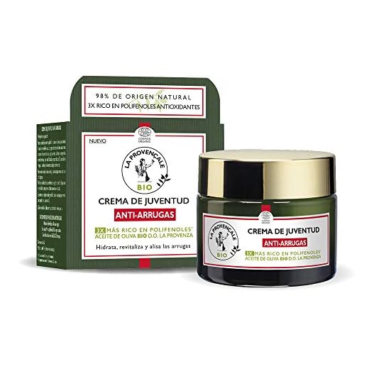 La Provençale BIO, Crema Facial Antiarrugas con Aceite de Oliva BIO, Hidrata, Reafirma, Tonifica y Recupera la Elasticidad para Todo de Pieles, 50ml
