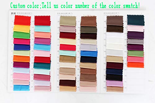 Diydress Women’s Split Satin Skirts Long Floor Length High Waist Formal Prom Party Skirts with Train Back Zipper Closure Claret4