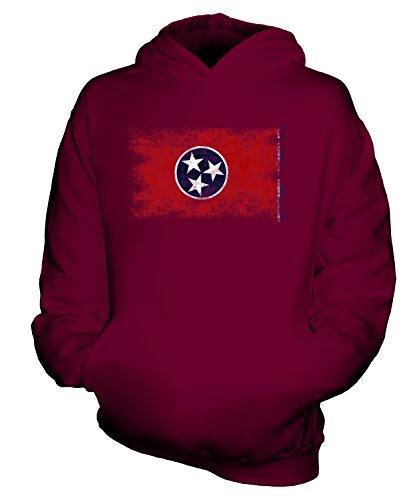Sweat à capuche Tennessee pour enfant garçon fille pull imprimé délavé mixte