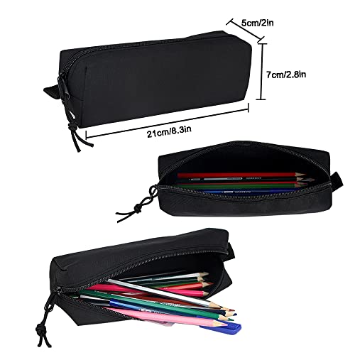 Image of SUPACOOL Lightweight School Backpack with Pencil Pouch, Backpack for School Boys and Girls(Black backpack set)