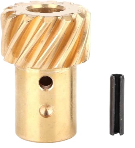 Car Engine Bronze Distributor Gear 0.491 Inch Shaft 262-454 Compatible with Small Big Block Hydraulic Roller Cams SBC BBC