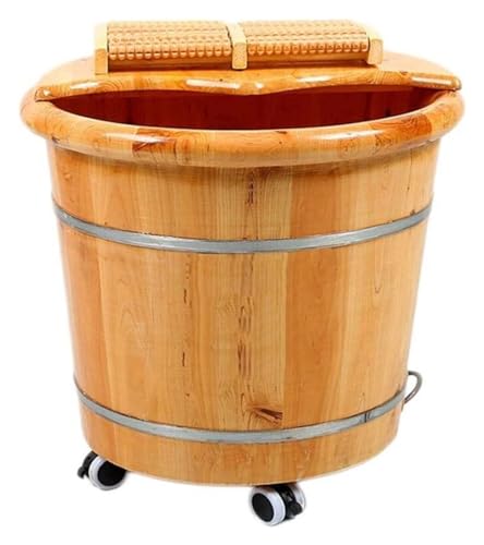 Tina de Madera Maciza para Pies con Calefacción