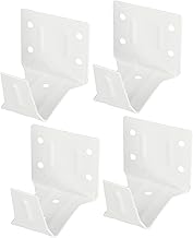 Yardenfun 4 Pçs Persianas De Madeira Suporte De Haste De Cortina Cega Persianas De Suporte De Trilho De Cabeça Cortinas Para Janelas Cortinas De Trilha Sem Fio Suporte De Persianas Para