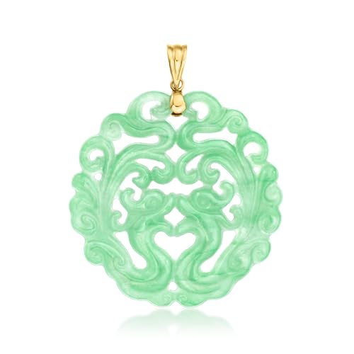 Ross-Simons Carved Jade Phoenix Pendant...