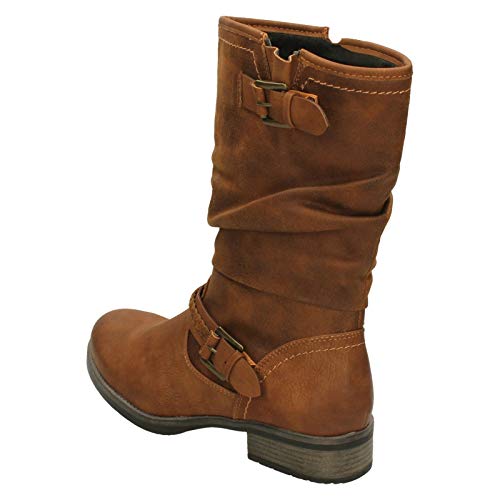 Rieker 98860, Damen Hohe Stiefel, Braun (nuss/nuss 22), 42 EU (8 UK)