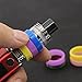 CENGLORY 100 Pieces Silicone Vape Rings Anti Slip Vape Rubber Bands for RBA RDA Tank Mechanical Mod - Diameter 22mm