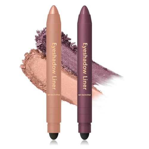 rexibuz Shadow Liner 2-in-1 Eyeliner Eyeshadow, Shadow Liner Duo Plum, Eyeliner + Eyeshadow...
