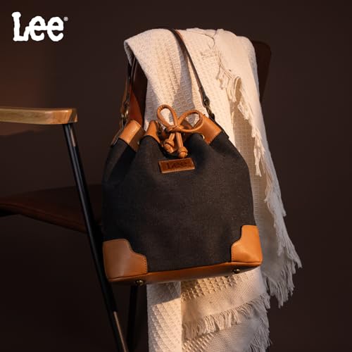 Image of Montana West X Lee Bucket Bag for Women Drawstring Hobo Crossbody Bag with Detachable Straps