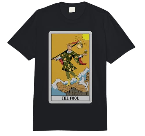Anti Trump The Fool Vintage Tarot Card - Funny Comfort Colors Adult Heavyweight T-Shirt