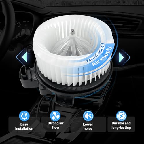 Image of 700308 AC Heater Blower Motor Fan Assembly Fit for Ram 1500 Classic 2019-2022，1500 2014-2018，for Jeep Wrangler JK 2018，for Jeep Wrangler 2014-2017 68232369AA