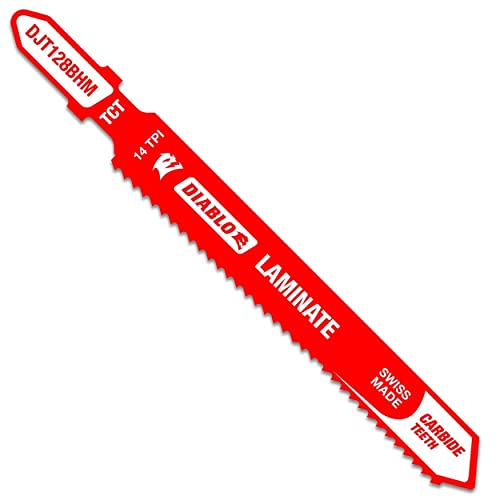 Diablo Carbide Jig Saw Blade for Laminate Material - T-Shank and Carbide Tooth Design - 3-5/8