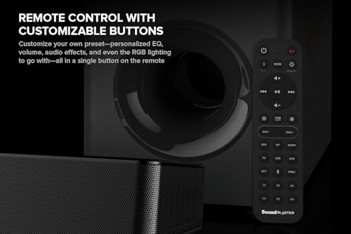 Image of Creative Sound Blaster Katana V2 5.1 Multi-Channel Gaming Soundbar with Compact Subwoofer, 252W Peak Power, Tri-Amplified 5-Driver Design, Super X-Fi Technology, RGB Lighting, Dolby Audio