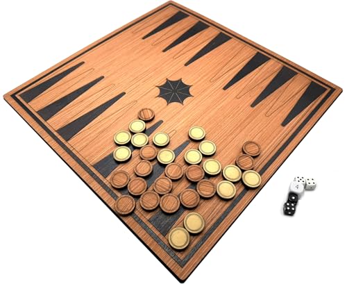 Backgammon en bois de 40 cm pour animer vos soirées conviviales en famille