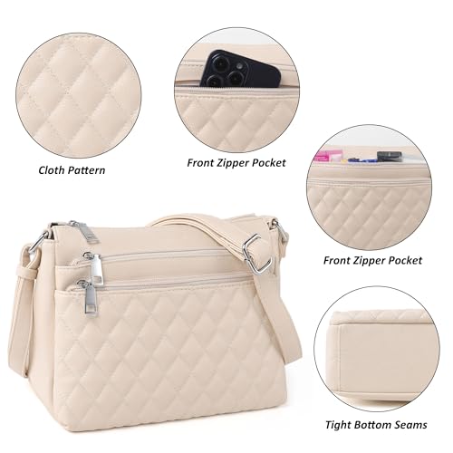 Image of TANTOMI Medium Crossbody Bags for Women Handbag PU Leather Purses for Women