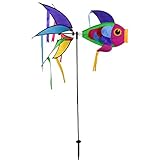 In the Breeze 2722 Rainbow Damselfish Ground Spinner-Colorful Wind Decoration