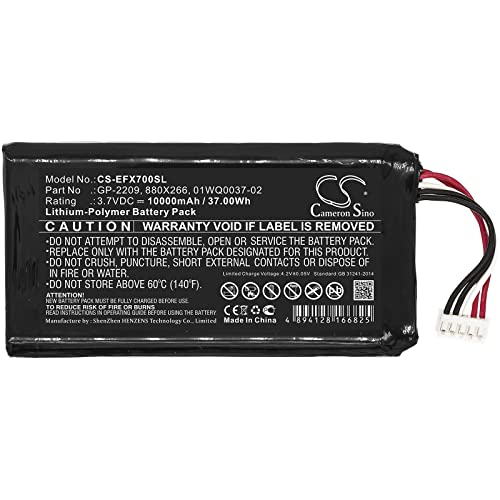 DRAWBELL Battery for EXFO MAX-700, MAX-700B/C, MAX-900, MAX-900FIP, MAX-900-iCERT, MAX-FIP Part NO 01WQ0037-02, 880X266, GP-2209 (10000mAh/3.7V)
