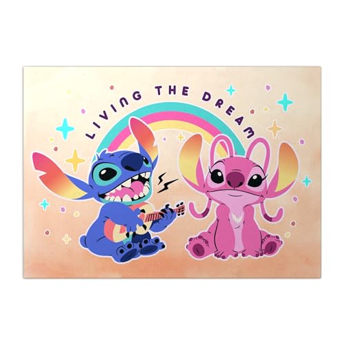 Displate Official Disney Stitch Metal Poster Magnetic Mounting Licensed Artwork