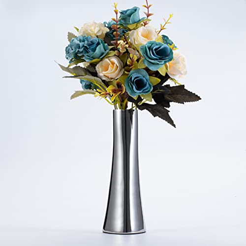 Metal Vase, Rustproof 304 Stainless Steel Flower Vase, Light Luxury Polished Tabletop for Fireplace Bedroom, Kitchen - Image 2