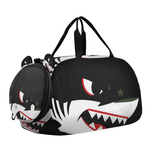 Bolsa de deporte multifuncional Fighter Plane para viajes, entrenamiento y práctica escolar