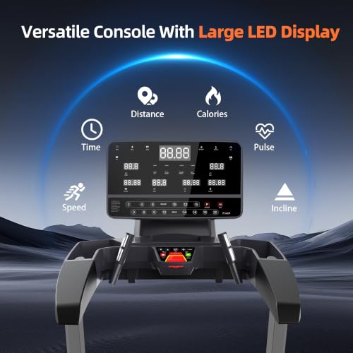 Image of GYMOST Treadmill for Home with 15% Auto Incline 64 inchx 24 inch Running Belt