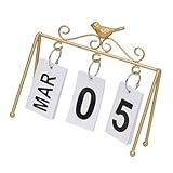 Ornement de calendrier en fer : fabriqué en fer, sûr et , vous pouvez l'utiliser en toute confiance. ornement de calendrier de table