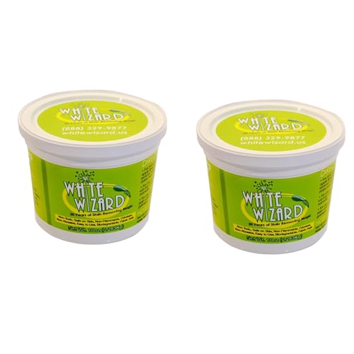 White Wizard Spot Remover And All Purpose Cleaner - Two Tubs - 20 oz - Odorless, Biodegradable, Non-Toxic Eco Formula