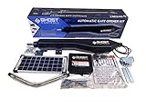 Ghost Controls DTP1XP Architectural Series Automatic Gate Opener Kit for Swing Gates Up to 1000 lbs. or 20 Feet (ft.) in Length (2. DTP1XP Single Solar Kit)