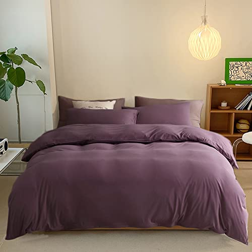 Clothknow Purple Comforter Set Full Pale Mauve Bedding Comforter Sets Purple Bed Comforter Dusty Purple Comforter Soft 3Pcs Purple Comforter Sets Full #TOP18