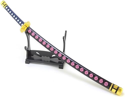 Miniatura 3 de Figura de acción de metal Roronoa Zoro negro Shusui espada Katana de 15 a escala 15, colección de juguetes de mano, suministros de regalo,