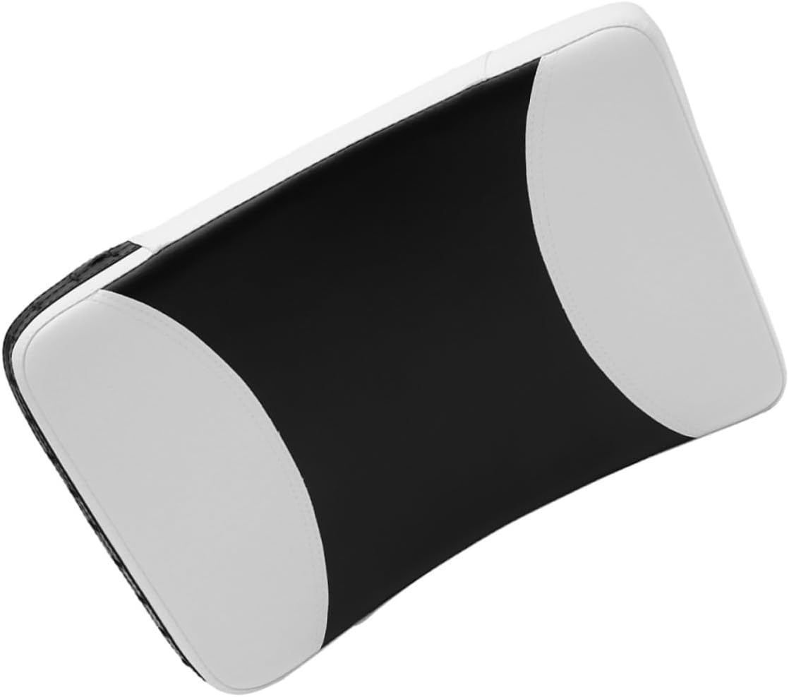 Taekwondo Side Kick Pad and Sparring Pad, Curved Black and White Training Shield for Martial Arts, Kickboxing and Karate Equipment for Gym and Professional Sparring Sessions
