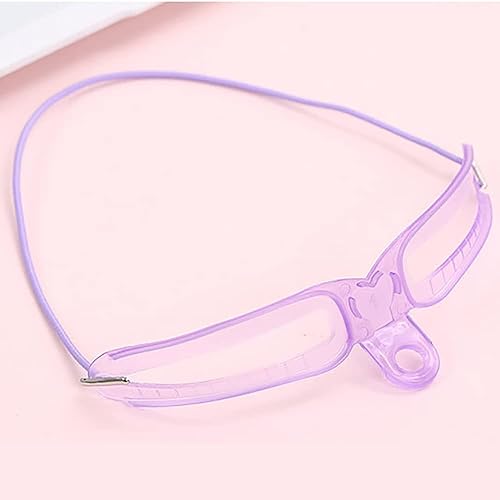 Miniatura 5 de 8 tipos de plantilla de cejas para cejas, ayuda de mano 3D, adecuado para mujeres principiantes, herramienta de maquillaje de plantilla reutilizable