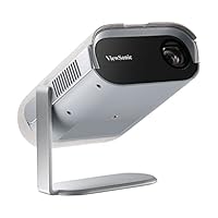 ViewSonic M1 Pro Portabler LED Beamer (HD, 600 Lumen, integrierter Akku, HDMI, USB, USB-C, WLAN Konnektivität, Bluetooth, SD-Kartenleser, 3 Watt Lautsprecher) grau
