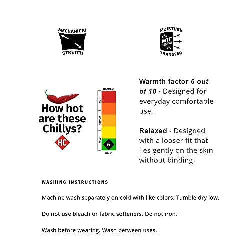 Hot Chillys Youth Pepper Skins Crewneck Moisture-Wicking Soft Midweight Thermal Long Sleeve Base Layer Top3