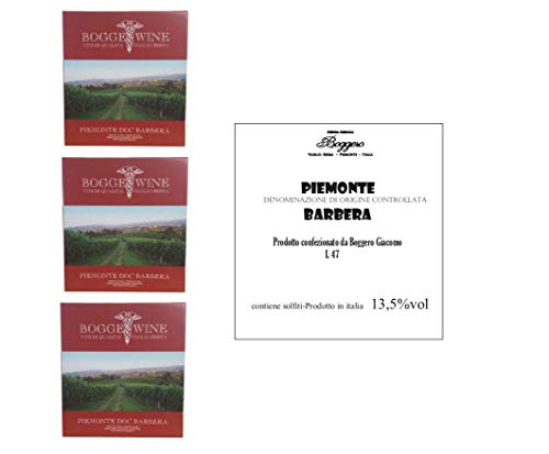 Marca: Boggero Bogge Wine Boggero Bogge Wine - Tris Piemonte Barbera Bag in box 5 L