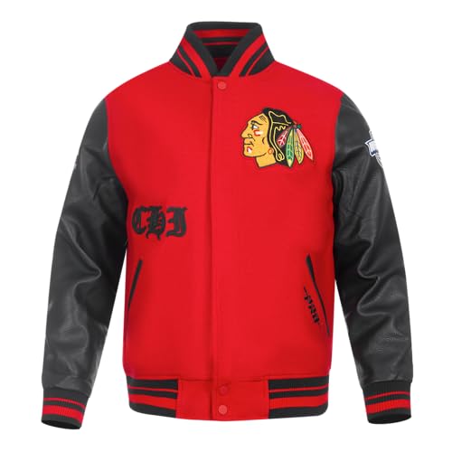 Image of Pro Standard Mens NHL Old English Varsity Jacket
