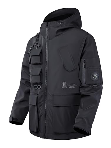 Image of Niepce Inc Japanese Streetwear Waterproof Windbreaker Jackets for Men | Cosplay, Everyday Wear, Gift for Boyfriend or Son