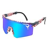 LEIZIEXER Polarized Sports Sunglasses for Youth: UV400 Protection Sun Glasses for Men Women Cycling Goggles for Baseball Running (P-02)