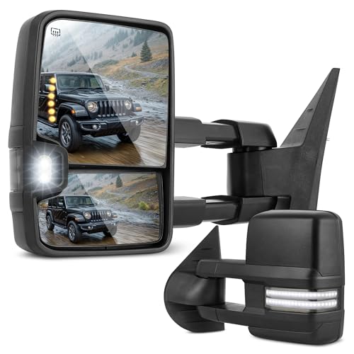 DWVO Switchback Towing Mirror Fit 2007-2013 Silverado Sierra Suburban Tahoe
