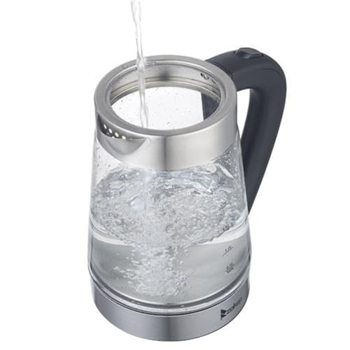 Hervidor eléctrico sin contacto plástico, 2.5L, acero inoxidable miniatura 5