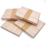 Skythrive Eisstiele Holz 200 Stück, Holzstäbchen Bastelstäbchen, Holzstiele, Holzspachtel DIY Handwerk-114 mm x 9 mm x 2 mm